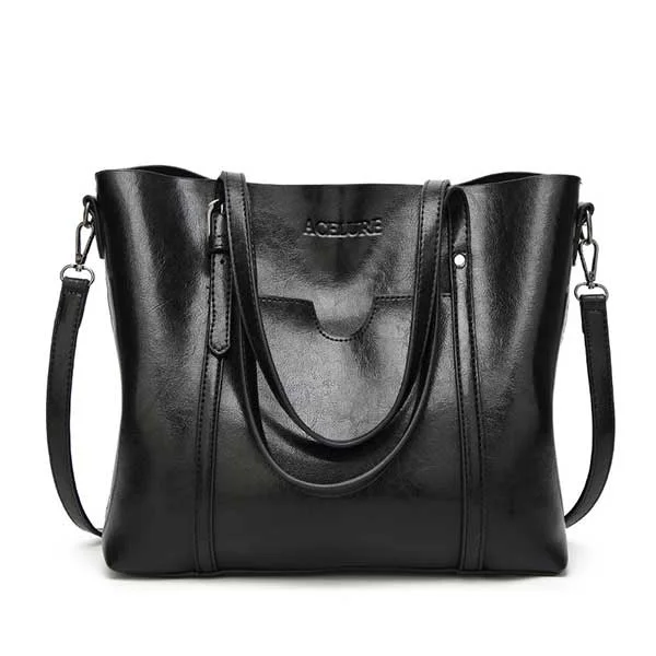 Women's Leather Luxury Shoulder Bag - vzzhome