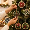 6pcs DIY Pearl Diamond Painting Christmas Tree Hanging Ornaments