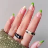 24 Pi&egrave;ces Faux Ongles &agrave; la Fleur
