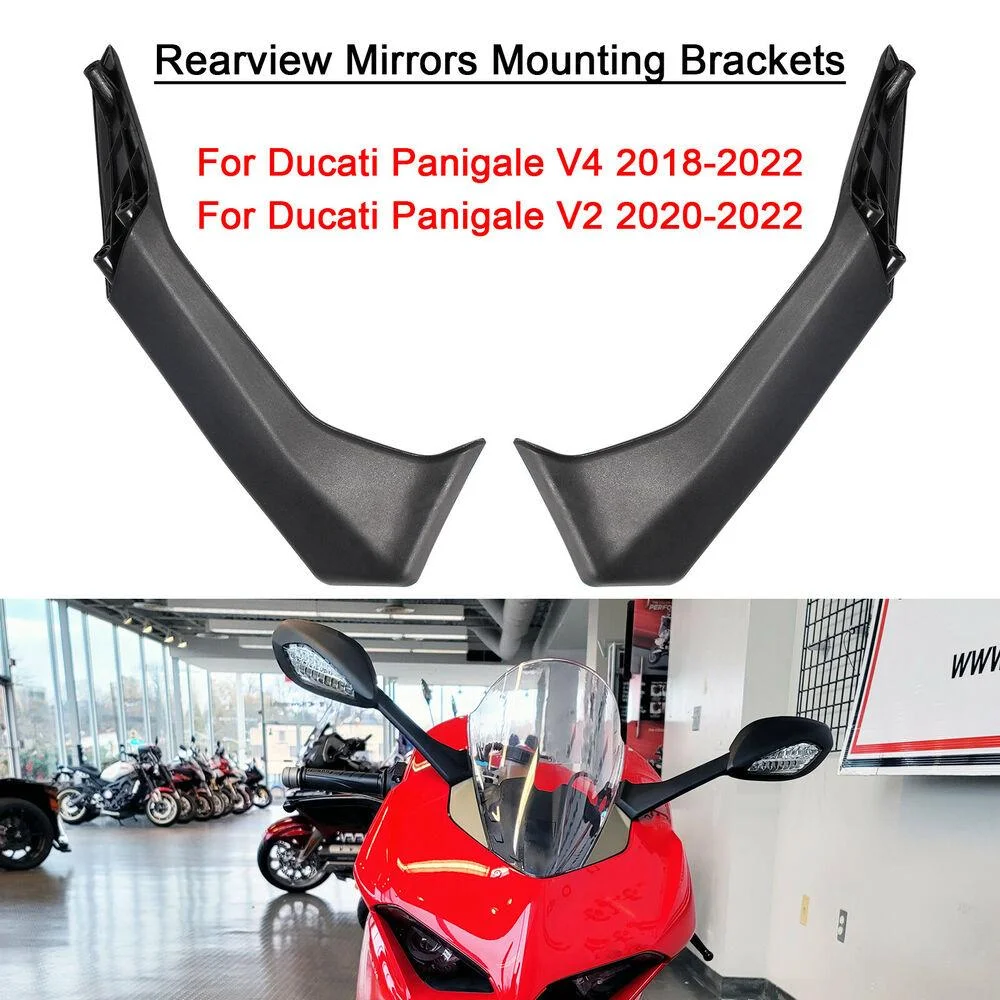 Rearview Mirrors Mounting Brackets For Ducati Panigale V4 2018-2022,V2 2020-2022