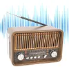 Portable FM AM SW Radio Multi-band Vintage Radios Wireless Bluetooth Speaker wit