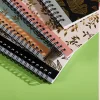 24PCS Golden Leaf A5 / A6 / A7 / B5 Portable Writing Paper Notebooks Diary Meeting Stationery Gift