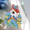DIY Special Shaped Diamond Painting Double-sided Hanging Flower Birdhouse Wreath Kit