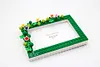 Flower DIY Building Block Photo Frame Kit,Creative Handmade Assembled Photo Frame Handmade Craft Gift Home Tabletop Display Decor
