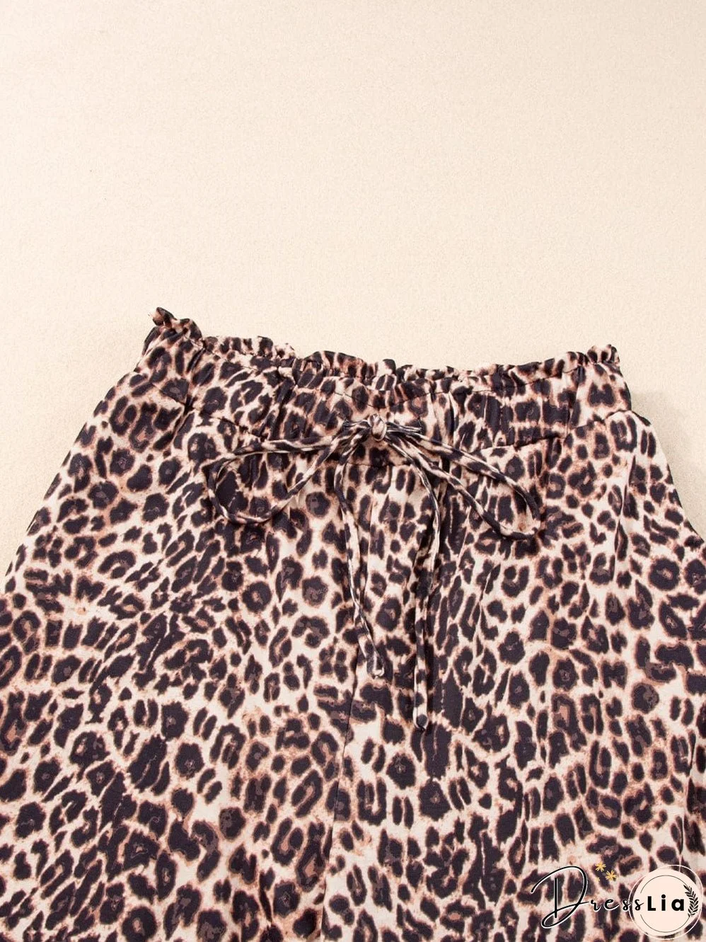 Palm Tree Leopard Print Trousers
