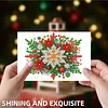 10 STÜCKE diy Weihnachten Diamant Kunst Kristall Rubbelkarte handgemachte Geschenkkarte (Schneeflocken)