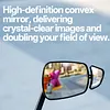 for 15-22mm Handlebars ABS Rearview Mirror EBike & Commuter for Road Safety