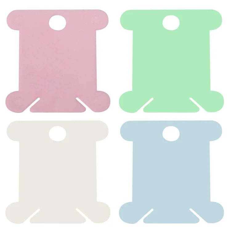100pcs Plastic Embroidery Floss&Craft Thread Bobbins for Storage Holder