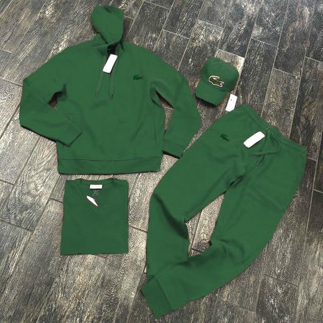 Army green crocodile print fashion streetwear hoodie set