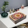 (US Local)Diamond Painting Storage Box DIY 5D Diamond Painting Jewelry Box (Pattern A)