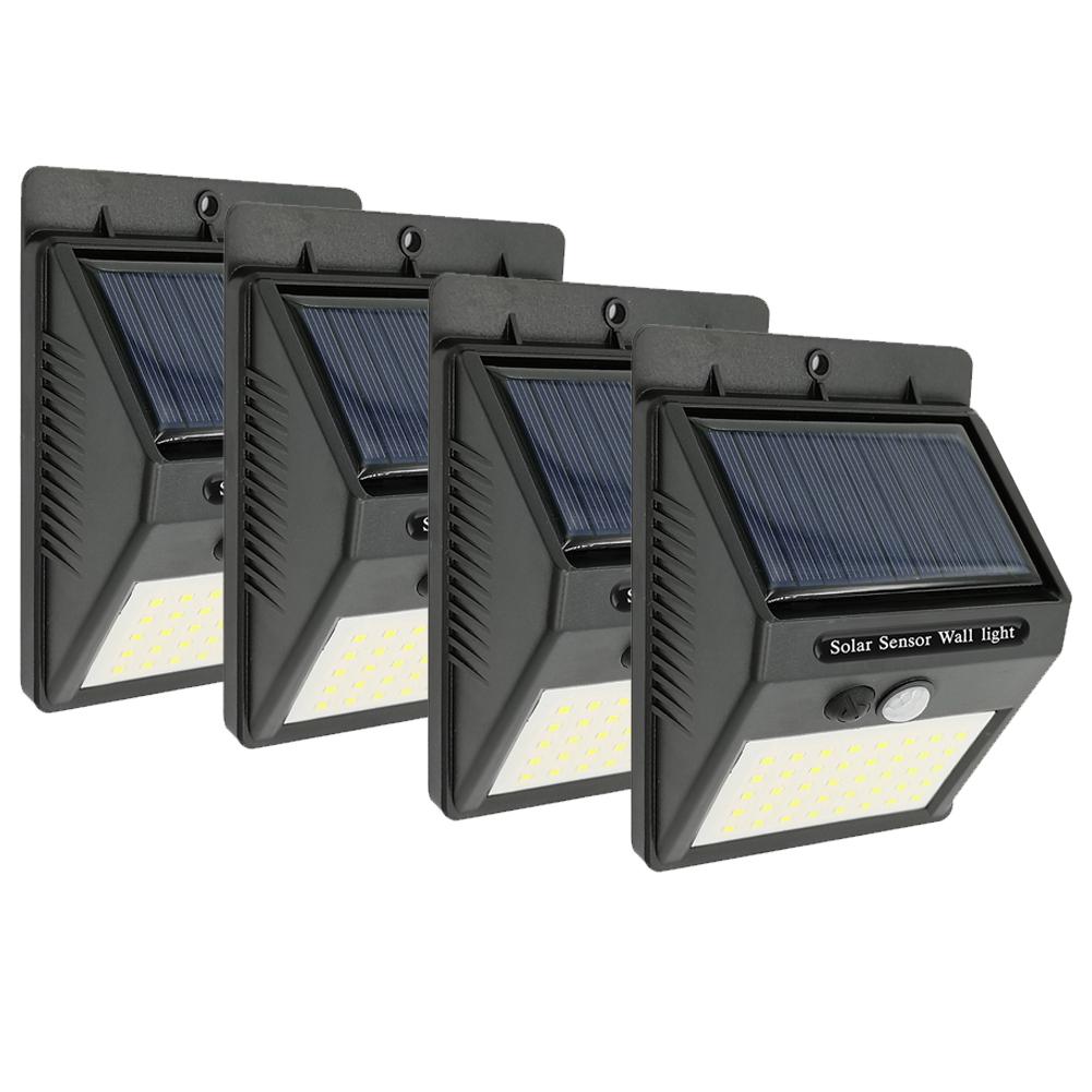 

40LED Solar Lights Motion Sensor Waterproof Outdoor Street Yard Lamp (4pcs), 501 Original