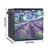(US Local)Starry Sky Lavender DIY Special Shape Diamond Painting Folding Storage Box Container Organizer Case Kit