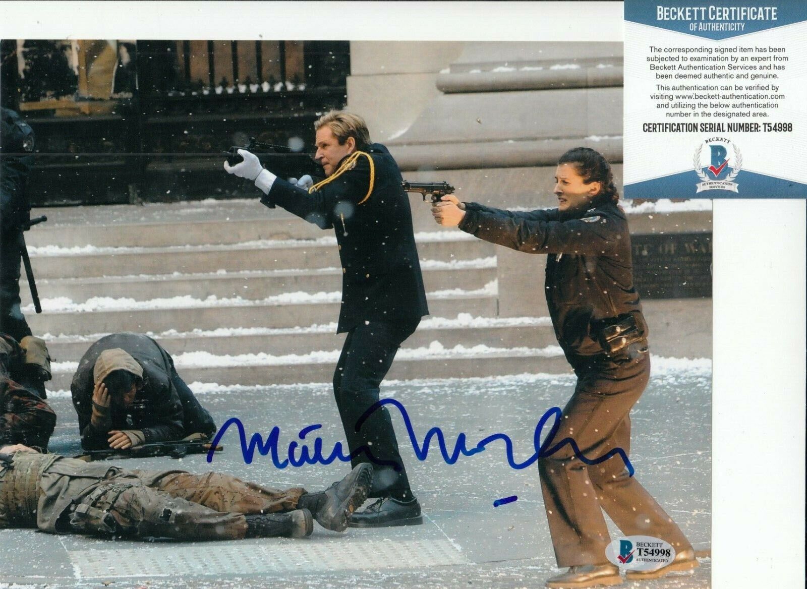 MATTHEW MODINE signed (THE DARK KNIGHT RISES) 8X10 Photo Poster painting BECKETT BAS T54998