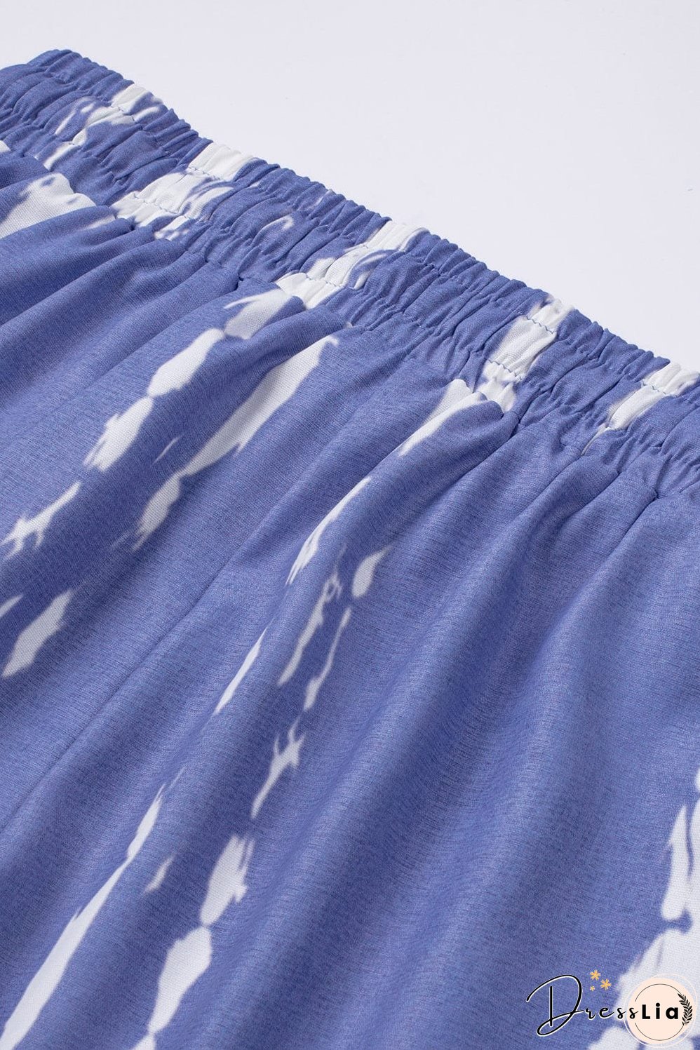 Boho Blue Tie Dye Summer Shorts