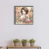 (Multi-Style)Flowers Lady-Full Round Diamond Painting 40*40/40*50CM