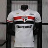 Joyfball 2025/2026 Player Version S&atilde;o Paulo Home Football Jersey 1:1 Thai Quality（The player version jersey is a bit tight, please pay attention to the size selection）