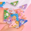 20PCS Adorable Cartoon Panda Bear Triangle Bookmark Paper File Organizing Clips Student Stationery Pins