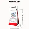 Moon Animals Diamond Art Monthly Flip Tabletop Calendar January 2027 - December 2027 Small Desktop Calendar Planner for Living Room Bedroom Office Desk Gift Giving