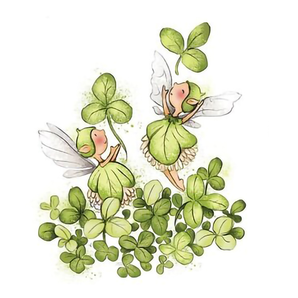 

Leaf Fairy - 11CT Stamped Cross Stitch - 35*35CM, 501 Original