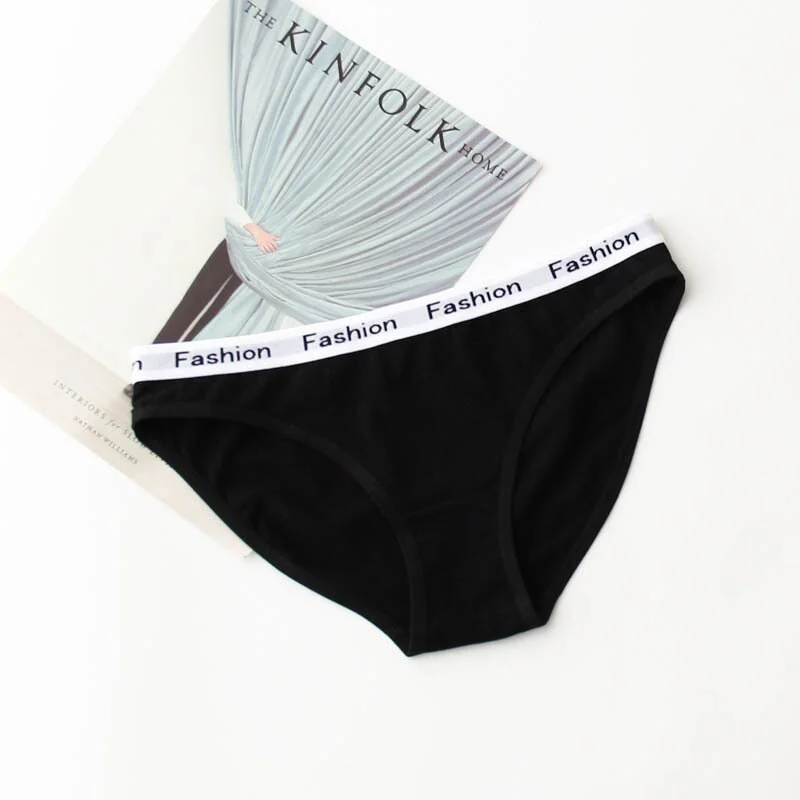 M-2XL Cotton Panties Female Underpants Sexy Panties for Women Briefs Underwear Plus Size Pantys Lingerie 3PCS/Set 5 Solid Color