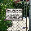 Humorous calligraphy - Vintage Metal Signs - 20*30cm/30*40cm - Warning