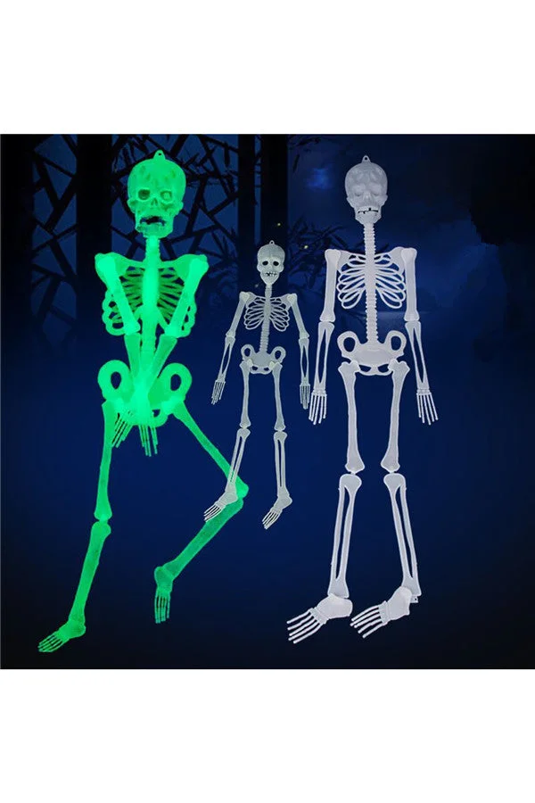 Luminous Skeleton Decorations Halloween Skeleton Glow in The Dark Props-elleschic