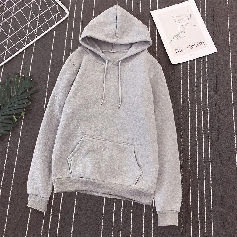 Women's hoodies O-Neck Loose Pullovers Hoodies Winter Plus Velvet harajuku Ladies Sweatshirt 2020 plus size