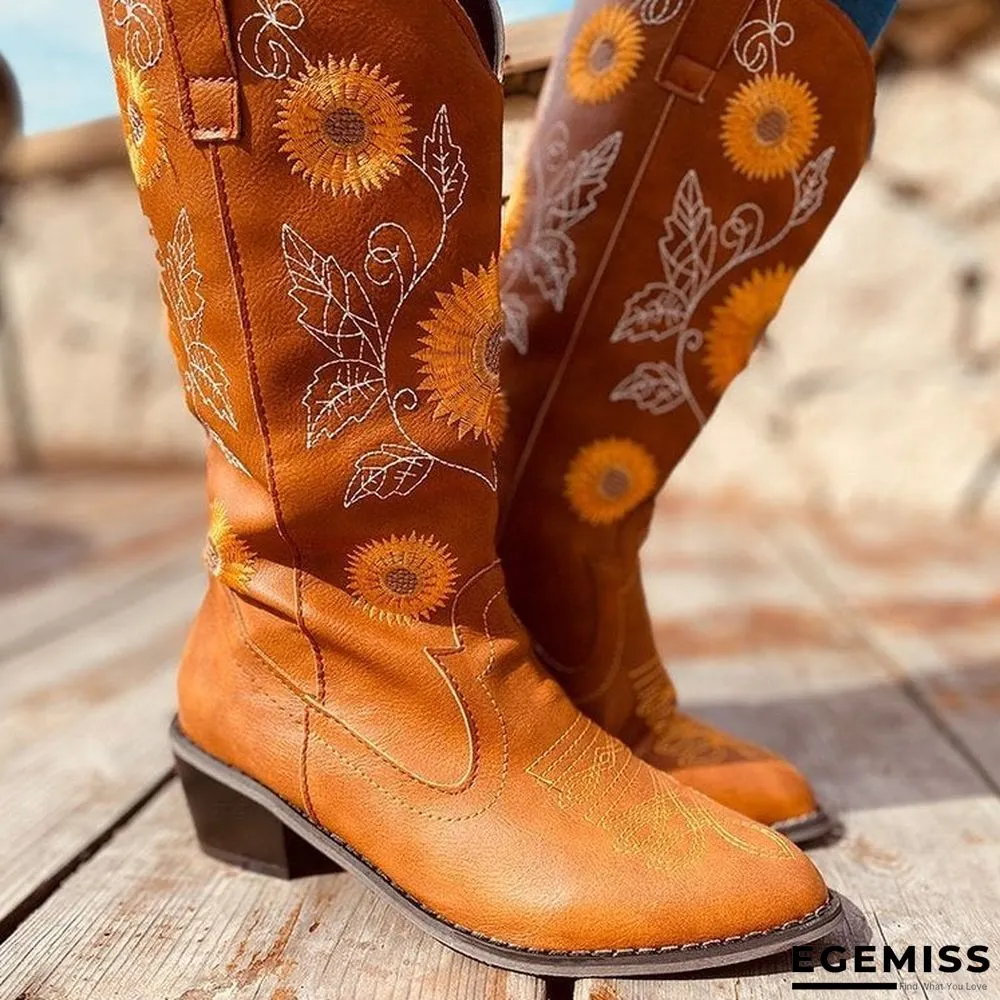Large Size Fashion Women's Boots In Autumn and Winter Martin Boots Thick Heel | EGEMISS