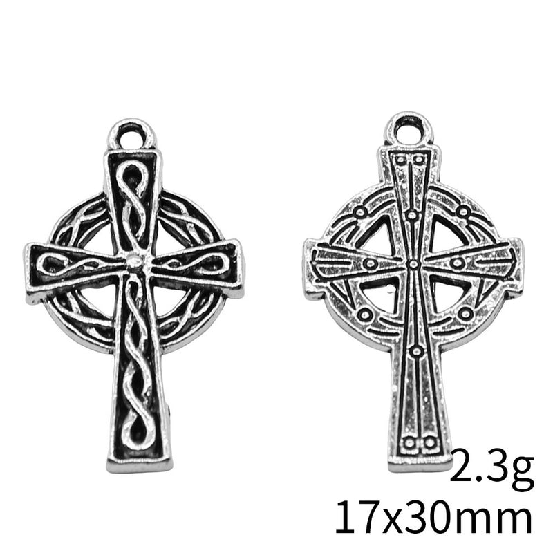 1 Piece Alloy Cross Witches Knot Pendant Jewelry Accessories