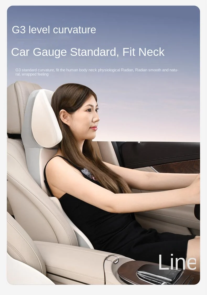 Car adjustable sleeping memory foam headrest