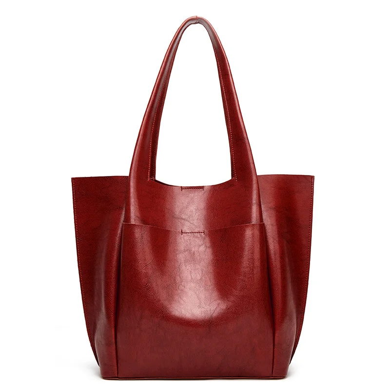 Vintage leather tote bag