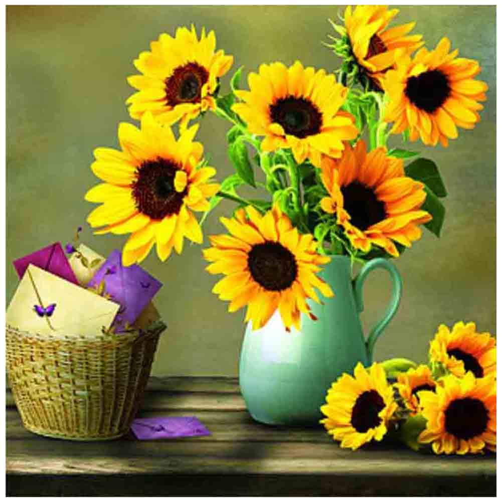

Sunflower - Square Drill Diamond Painting - 30*30CM, 501 Original