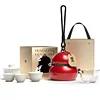 One Pot Three Cups Travel Tea Set Portable Set Outdoor Camping Tea Brewing Covered Bowl