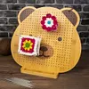 9.3 Inch Bamboo Crochet Blocking Board Bear Blocking Board for Crochet Projects