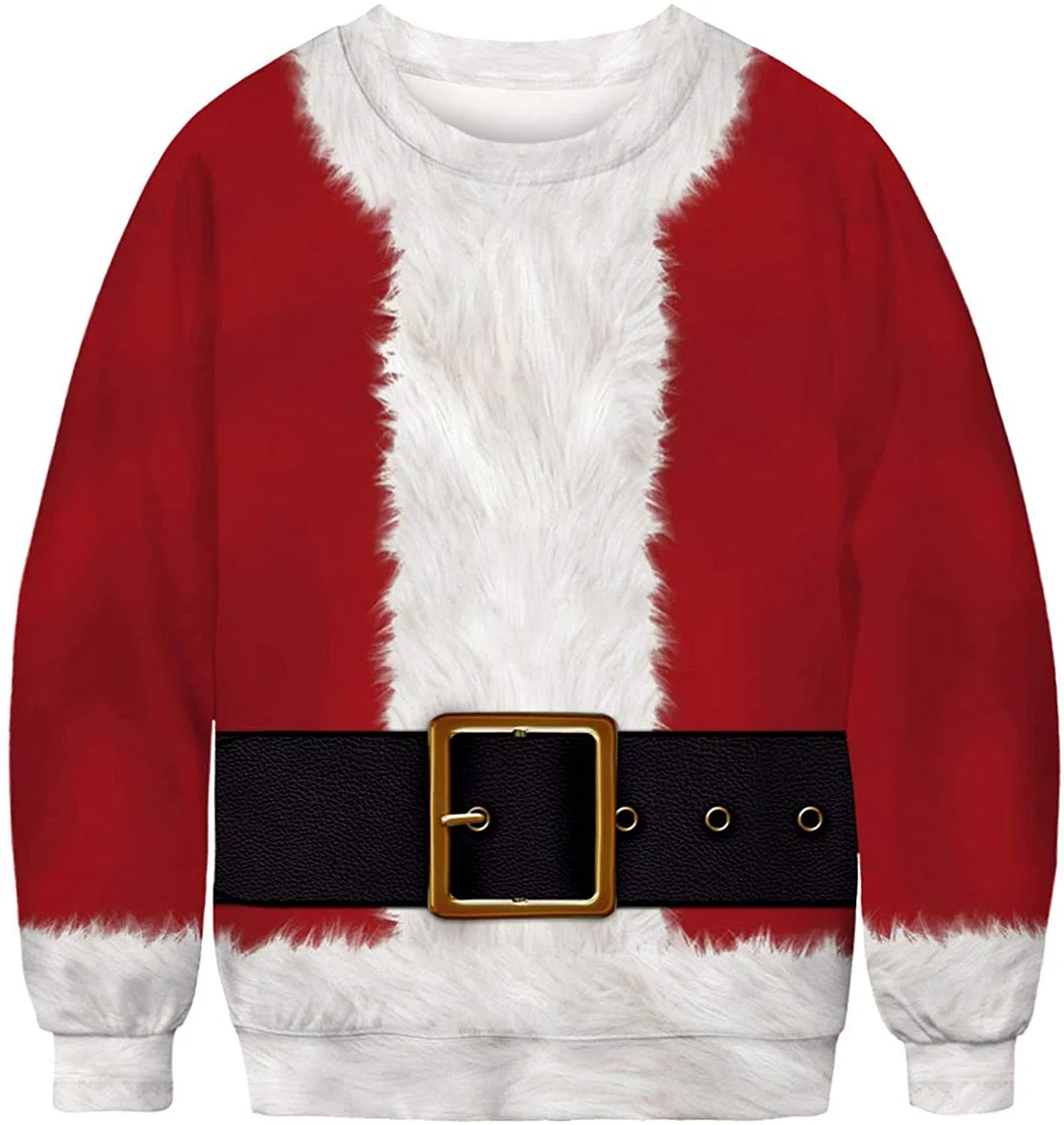 Unisex 3D Fun Spoof Printed Christmas Sweatshirt / DarkAcademias /Darkacademias