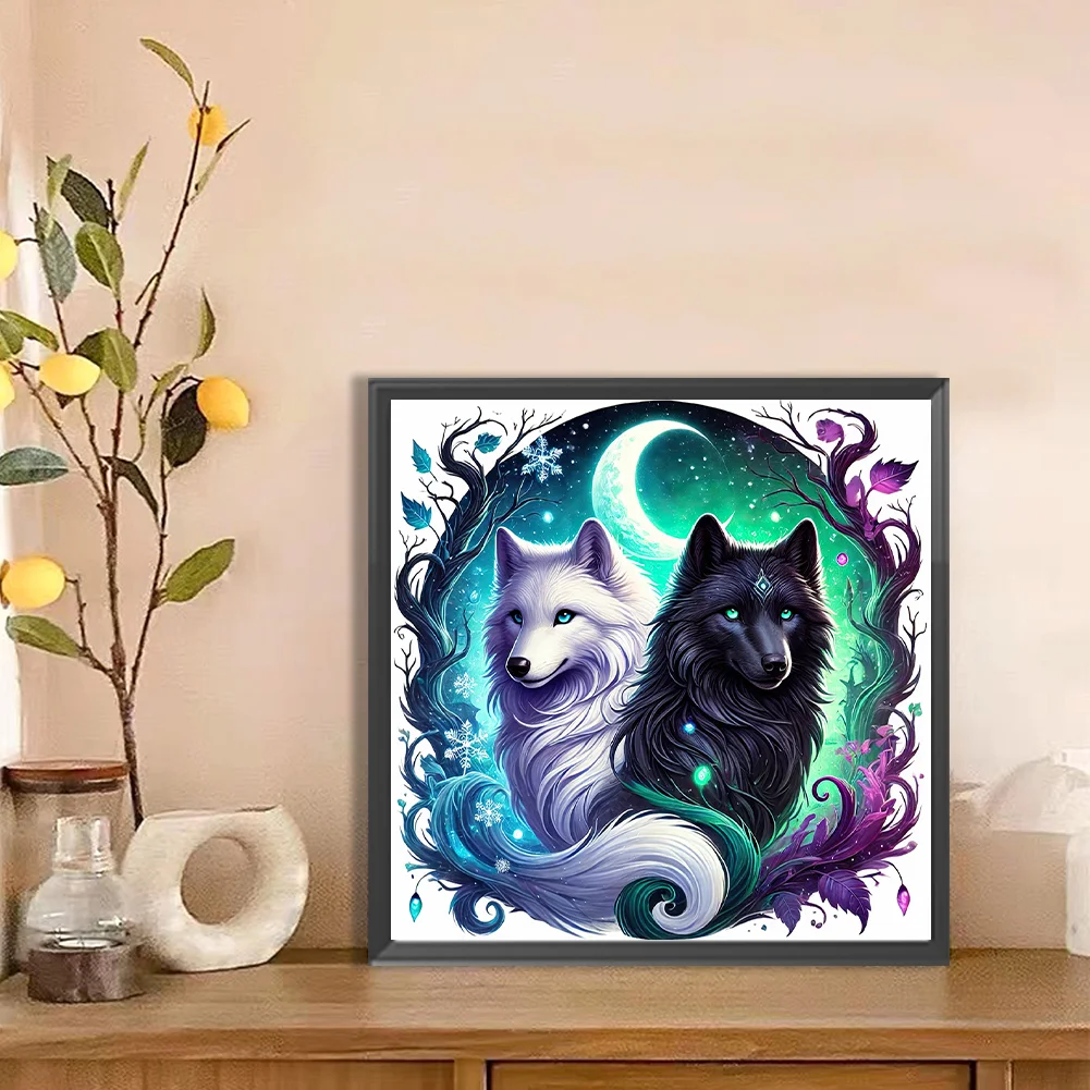 Diamond Painting - Full Round Drill - Wolf(Canvas|30*30cm)