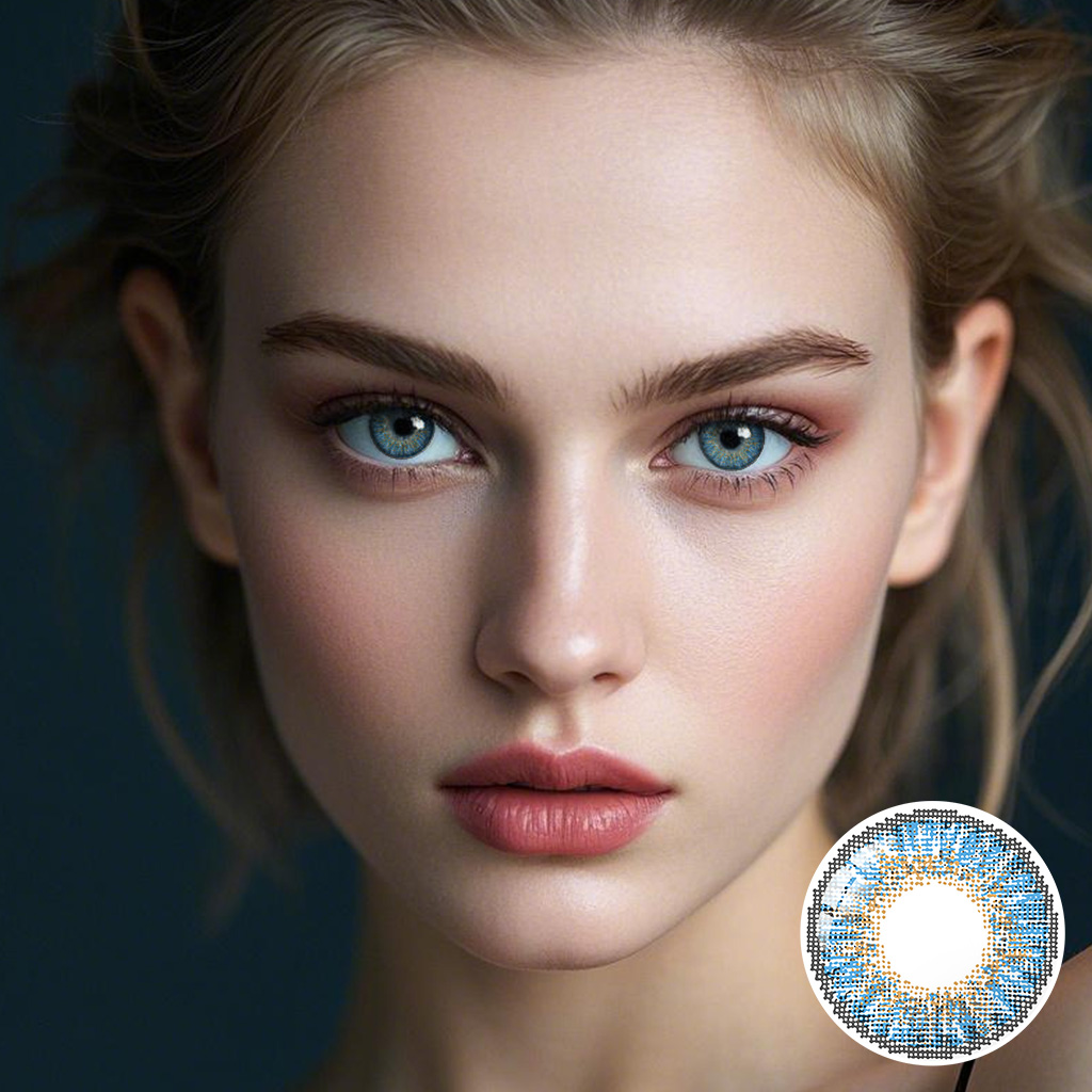 3 Tone TRUE SAPPHIRE Colored Contact Lenses