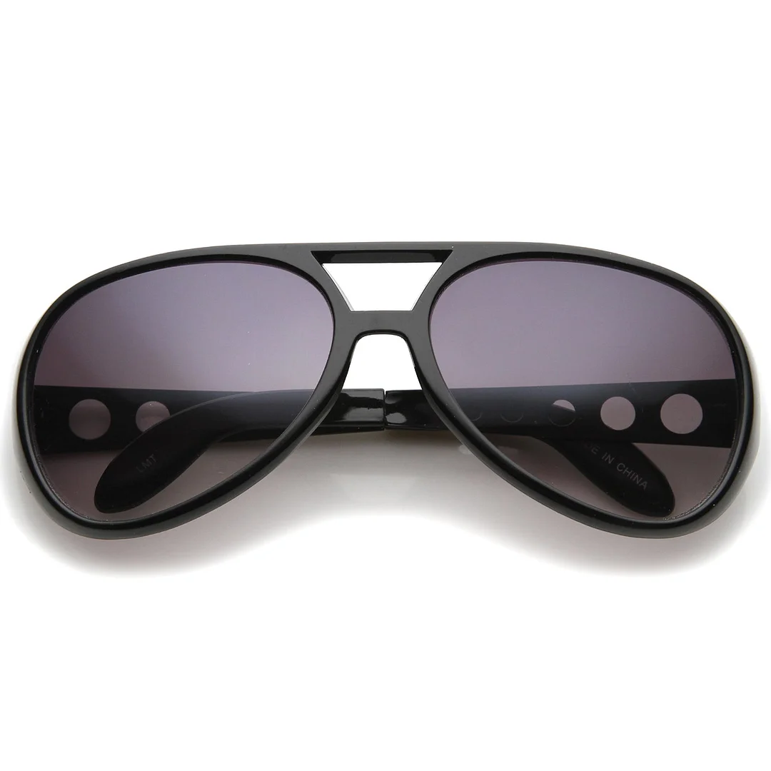 Large Elvis King Of Rock & Roll Aviator glasses 63mm