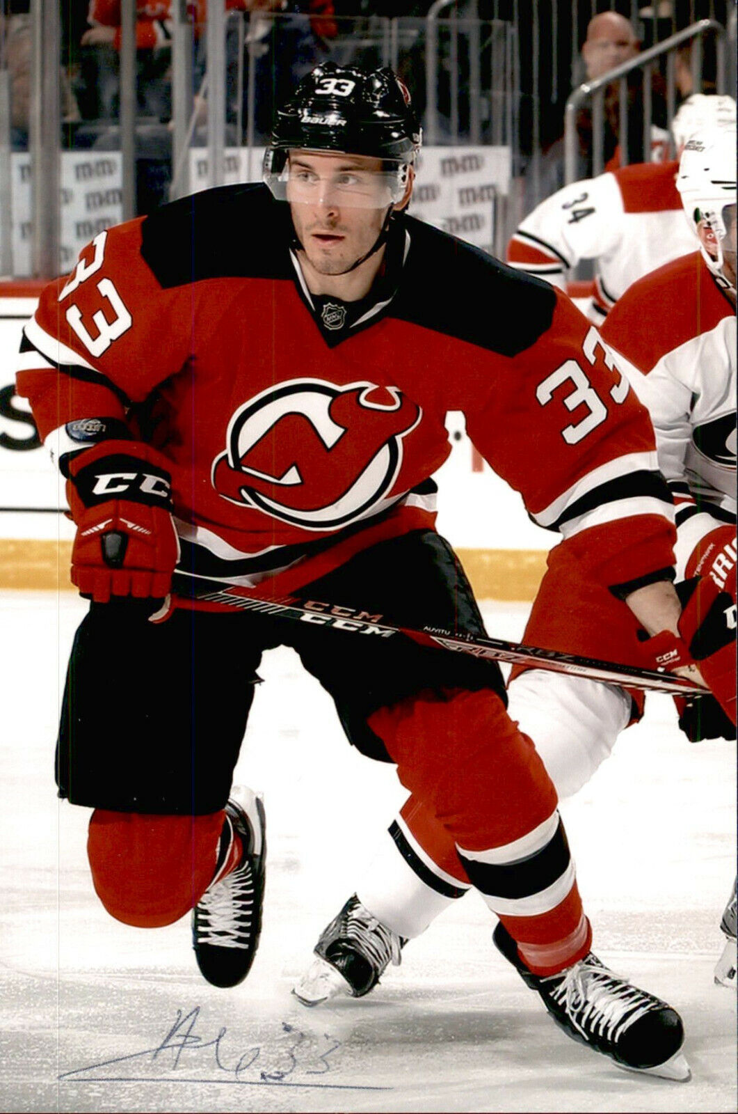 Yohann Auvitu SIGNED 4x6 Photo Poster painting NEW JERSEY DEVILS #2