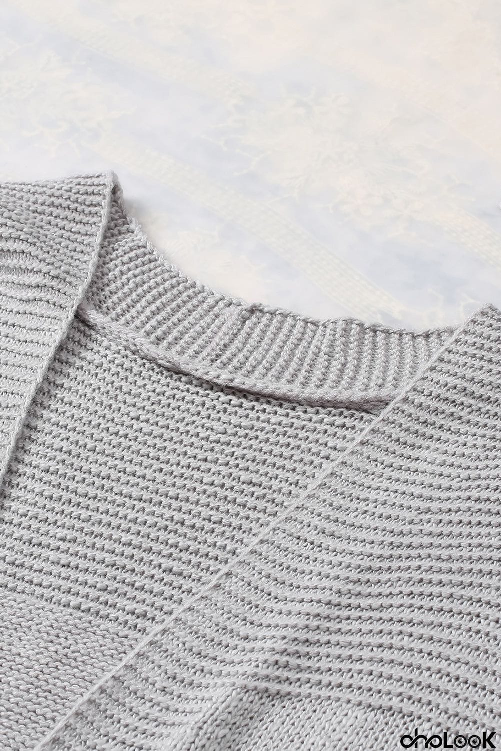 Basic Gray Vest Cardigan Sweater