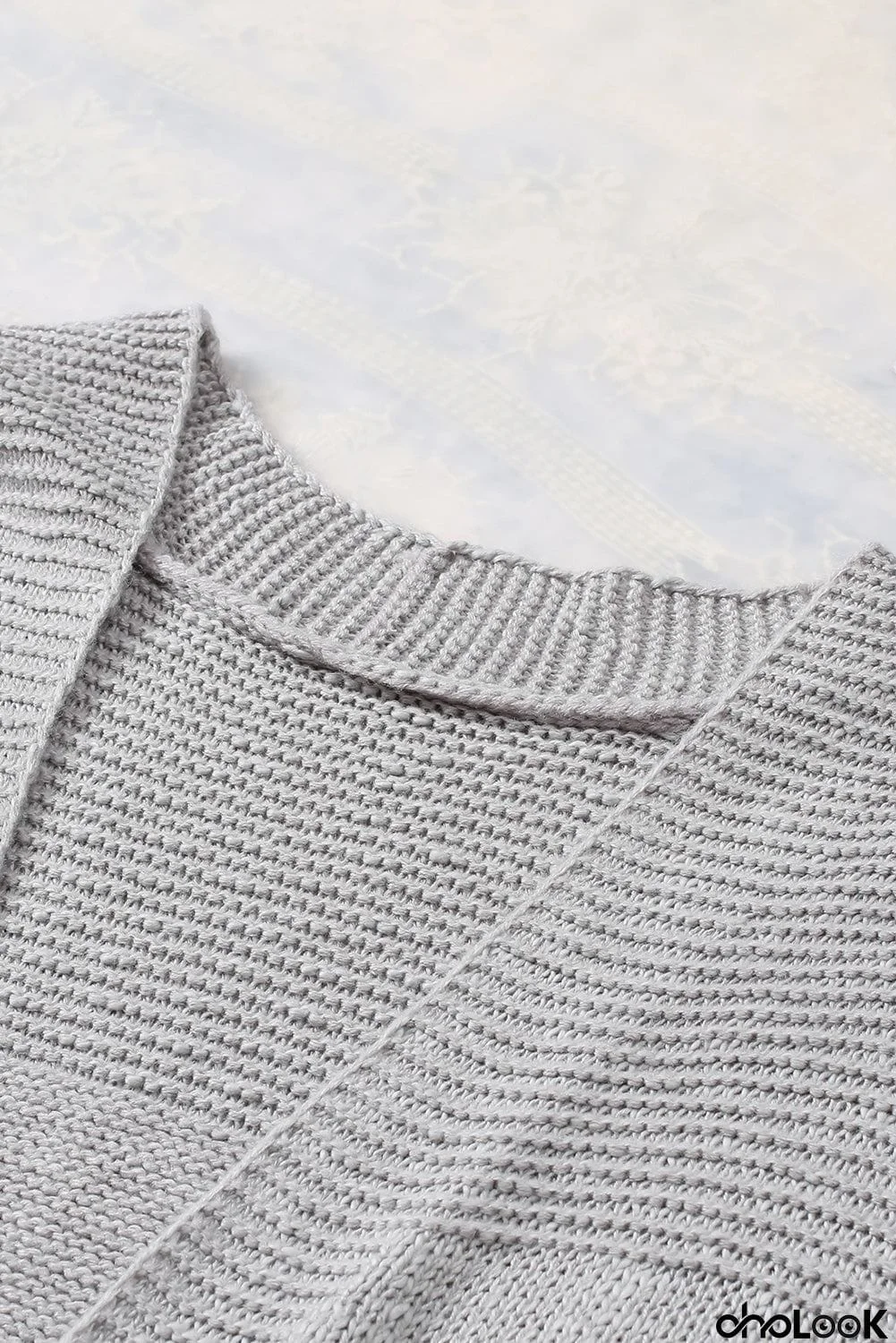 Basic Gray Vest Cardigan Sweater