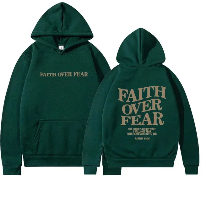 "Faith over Fear" Christian Hoodie