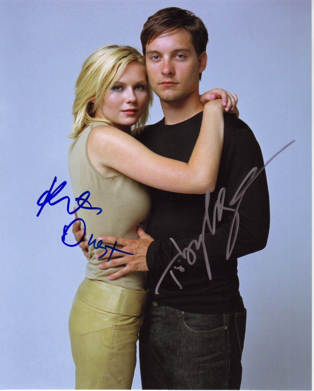 SPIDERMAN - KIRSTEN DUNST & TOBEY MAGUIRE AUTOGRAPH SIGNED PP Photo Poster painting POSTER