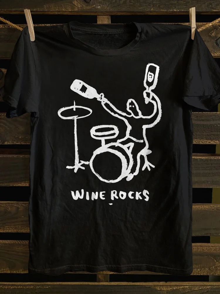 Teecade Teecade Wine Rocks T-shirt