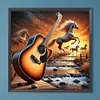Diamond Painting-DIY Full Round Drill Western Elements Guitar And Horse