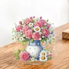 (US Local)Acrylic Special Shaped Rose Bouquet DIY Table Top Diamond Painting Ornament Kits