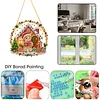 Diamond Painting Ornament Gingerbread House Hanging Decor 9.45x9.45in