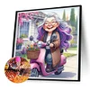 Diamond Painting-DIY Full Round Drill Elderly Lady