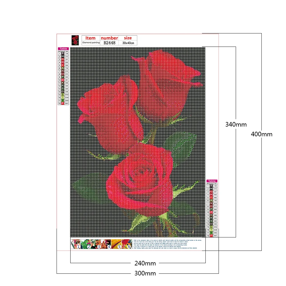 Diamond Painting - Full Round Drill - Rose