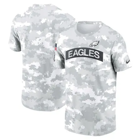 Men's Philadelphia Eagles  White 2024 Salute To Service Big & Tall Performance T-Shirt